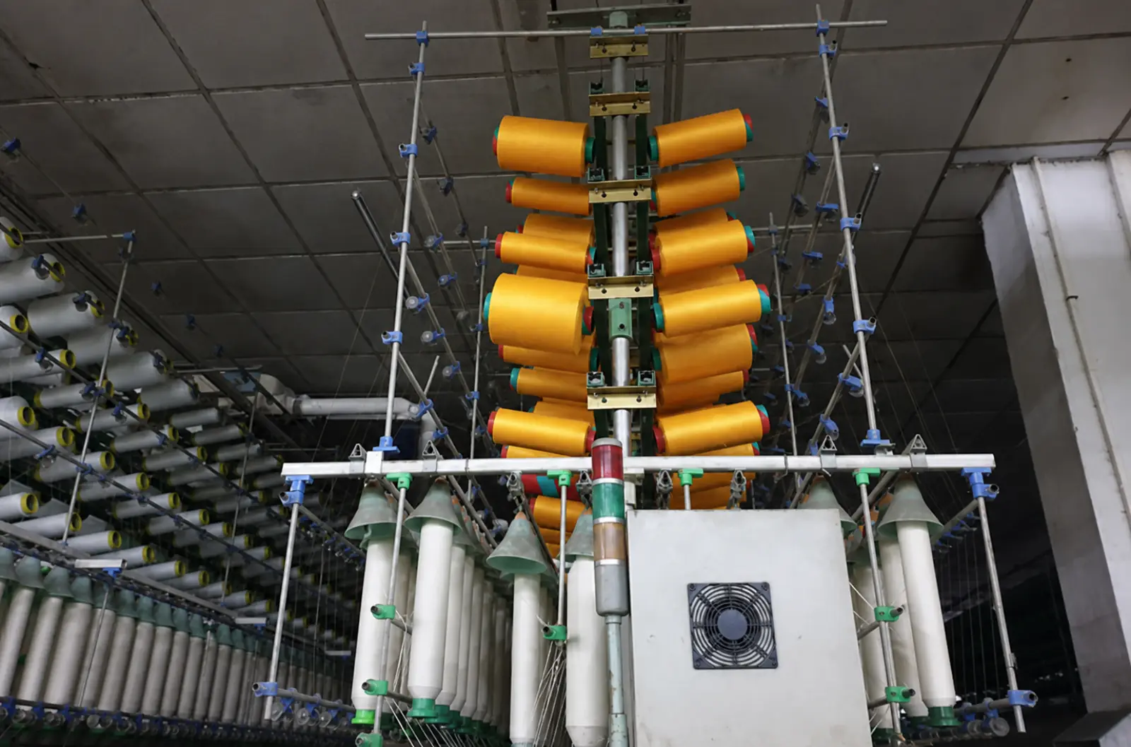 Jiangsu Ventures Ltd. partner factory floor — spinning, weaving, and knitting production, image 3