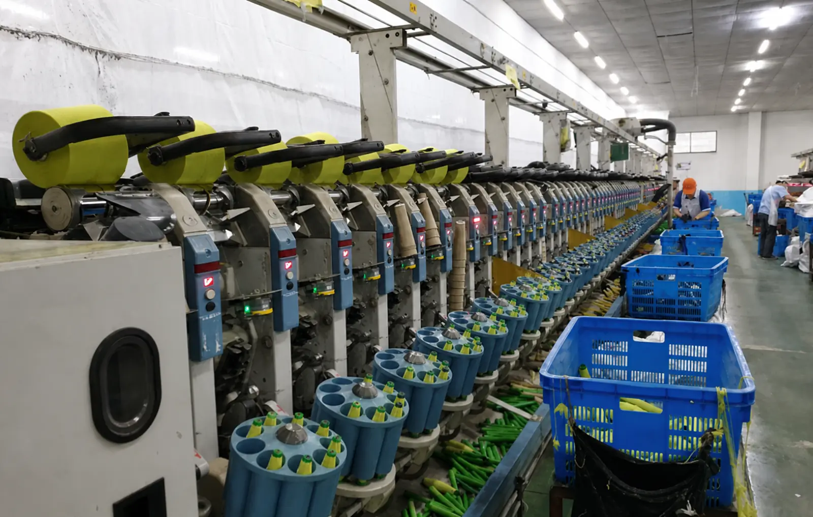 Jiangsu Ventures Ltd. partner factory floor — spinning, weaving, and knitting production, image 6