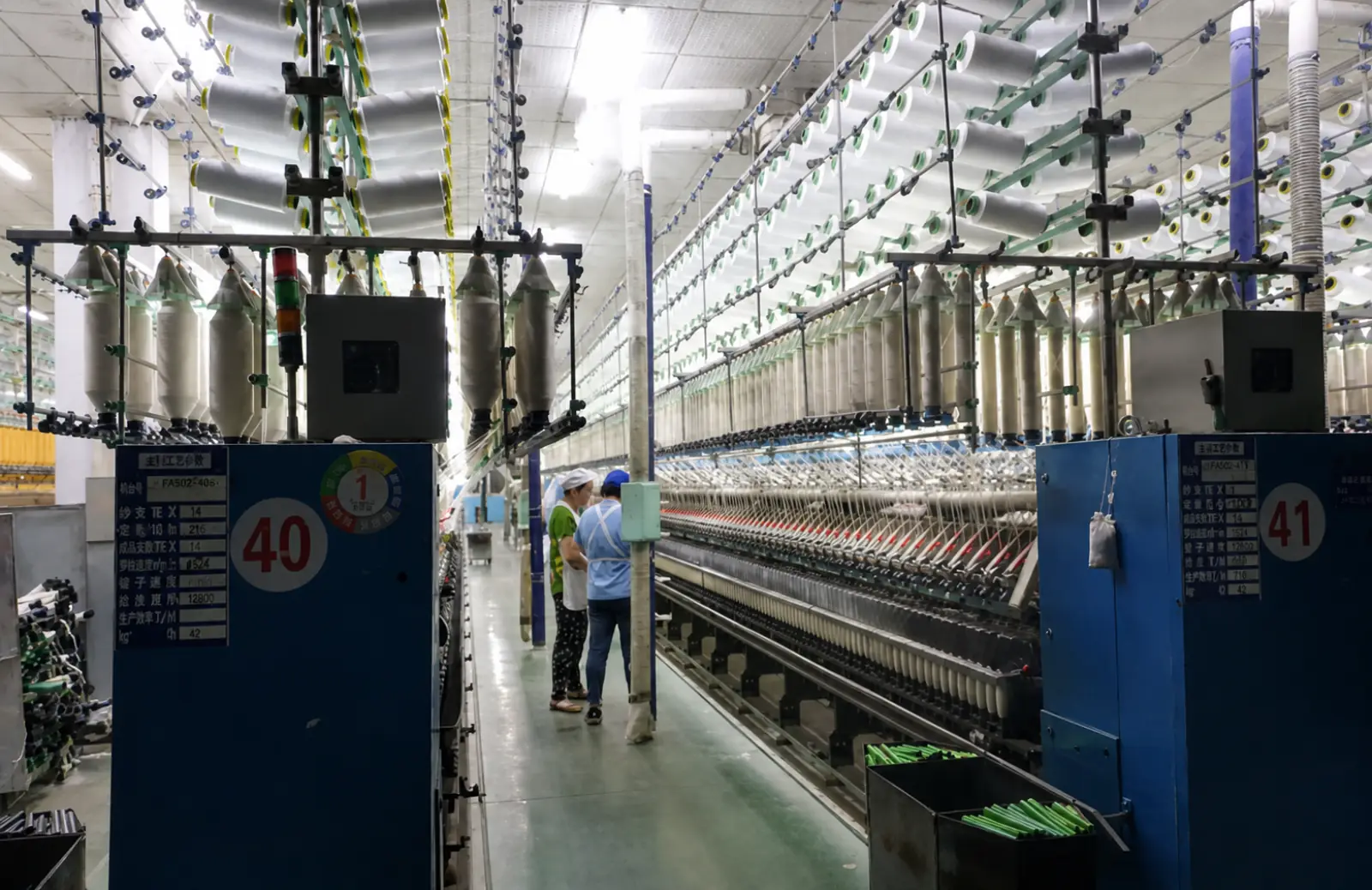 Jiangsu Ventures Ltd. partner factory floor — spinning, weaving, and knitting production, image 9