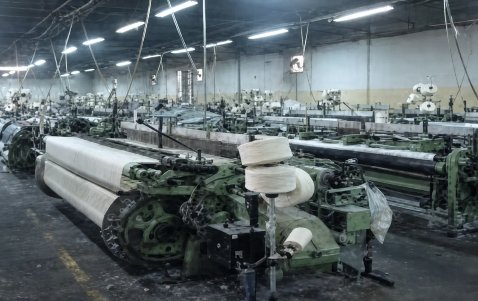 Jiangsu Ventures Ltd. partner factory floor — spinning, weaving, and knitting production, image 10